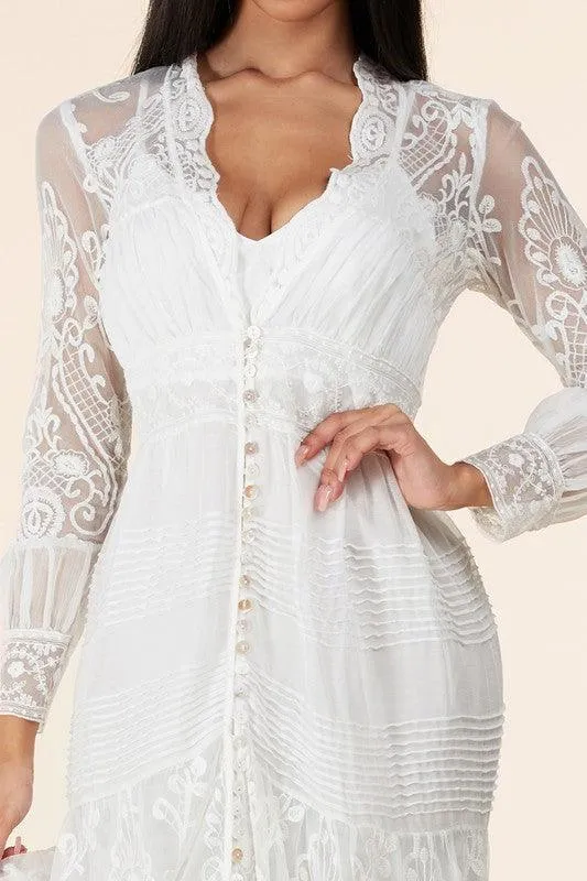 Lace maxi dress