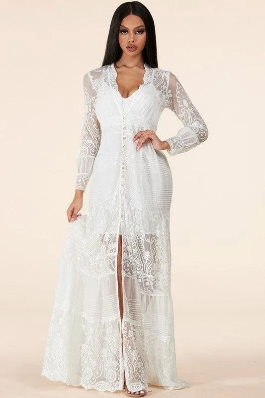 Lace maxi dress