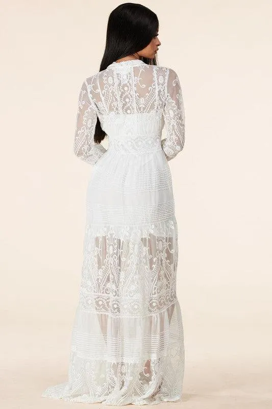 Lace maxi dress