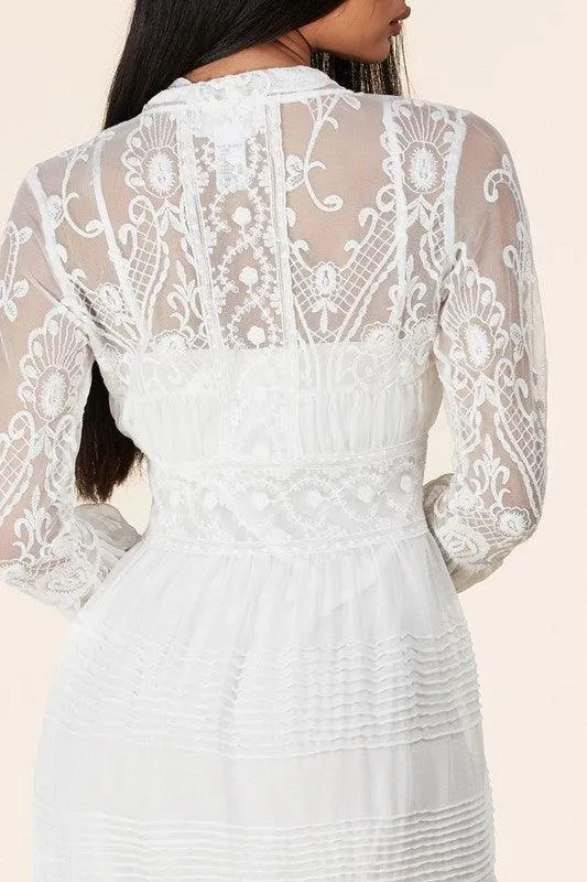 Lace maxi dress