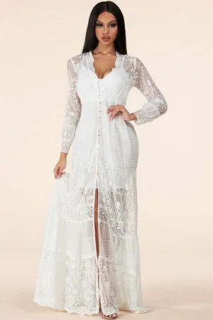 Lace maxi dress