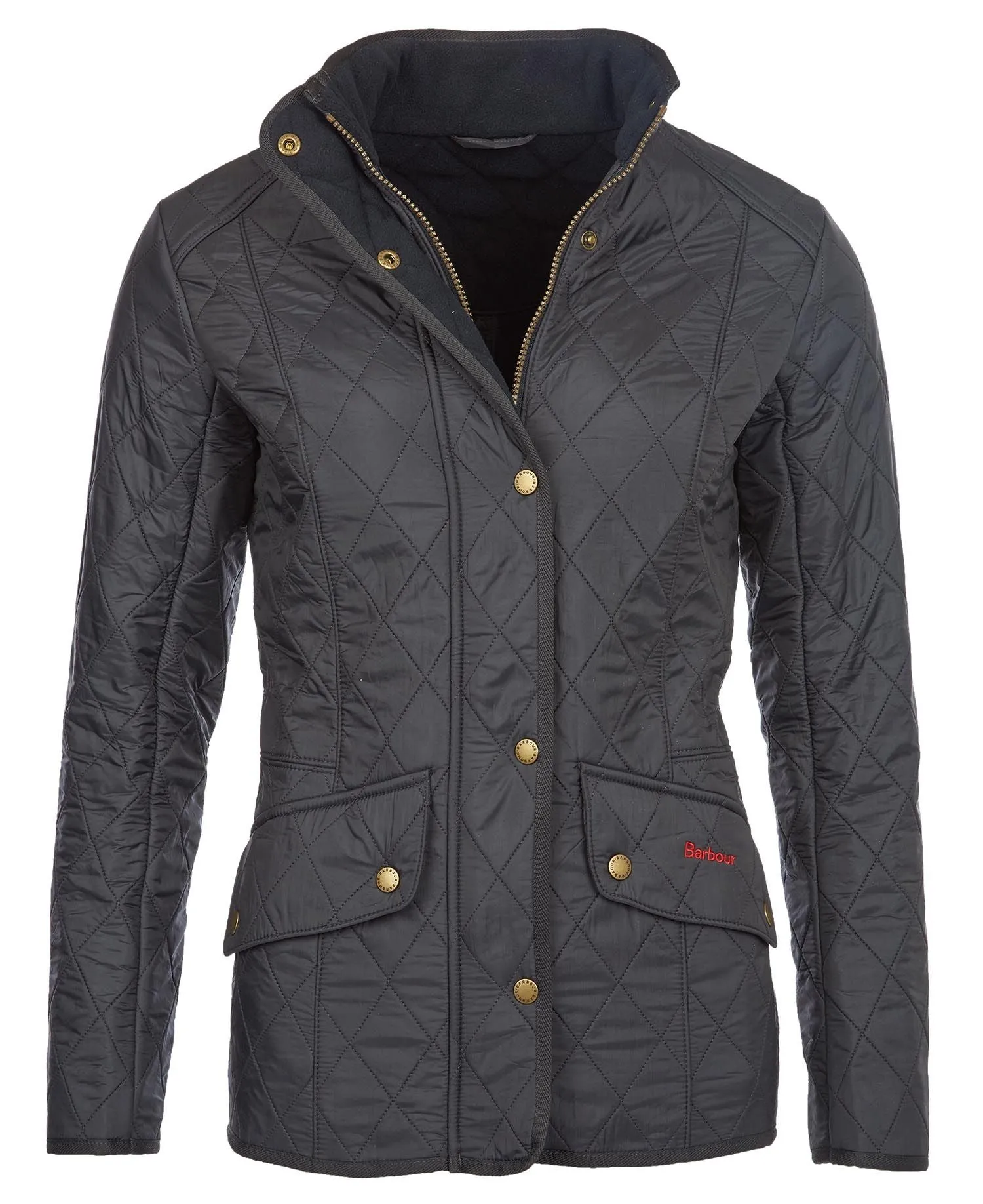LADIES BARBOUR CALVARY POLARQUILT JACKET - NAVY