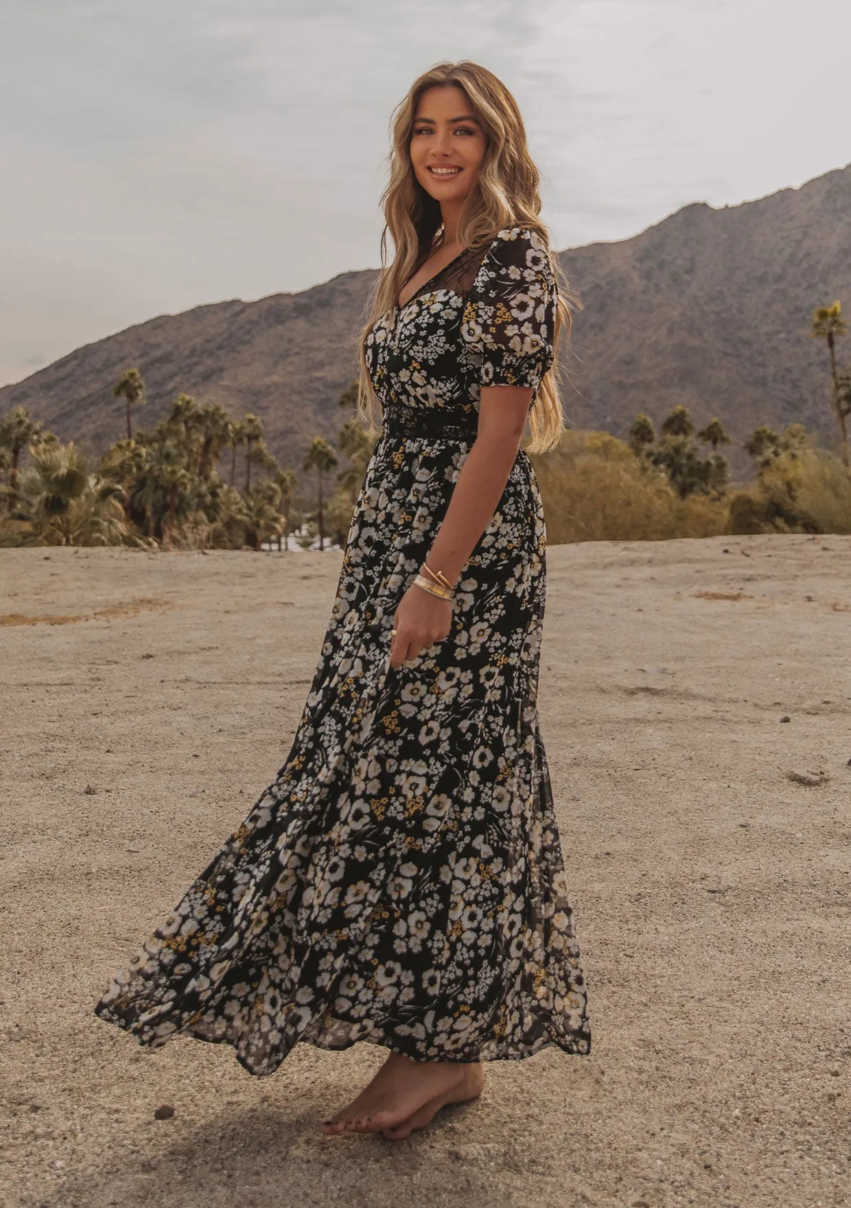 Leo Button Front Maxi Dress