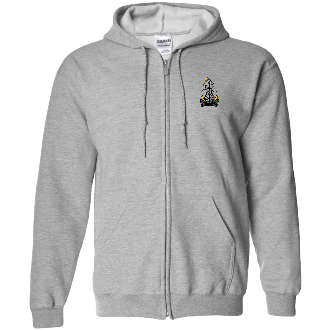 Lietuva 100 Restored - Men/Women Unisex Comfort Full-Zip Hoodie