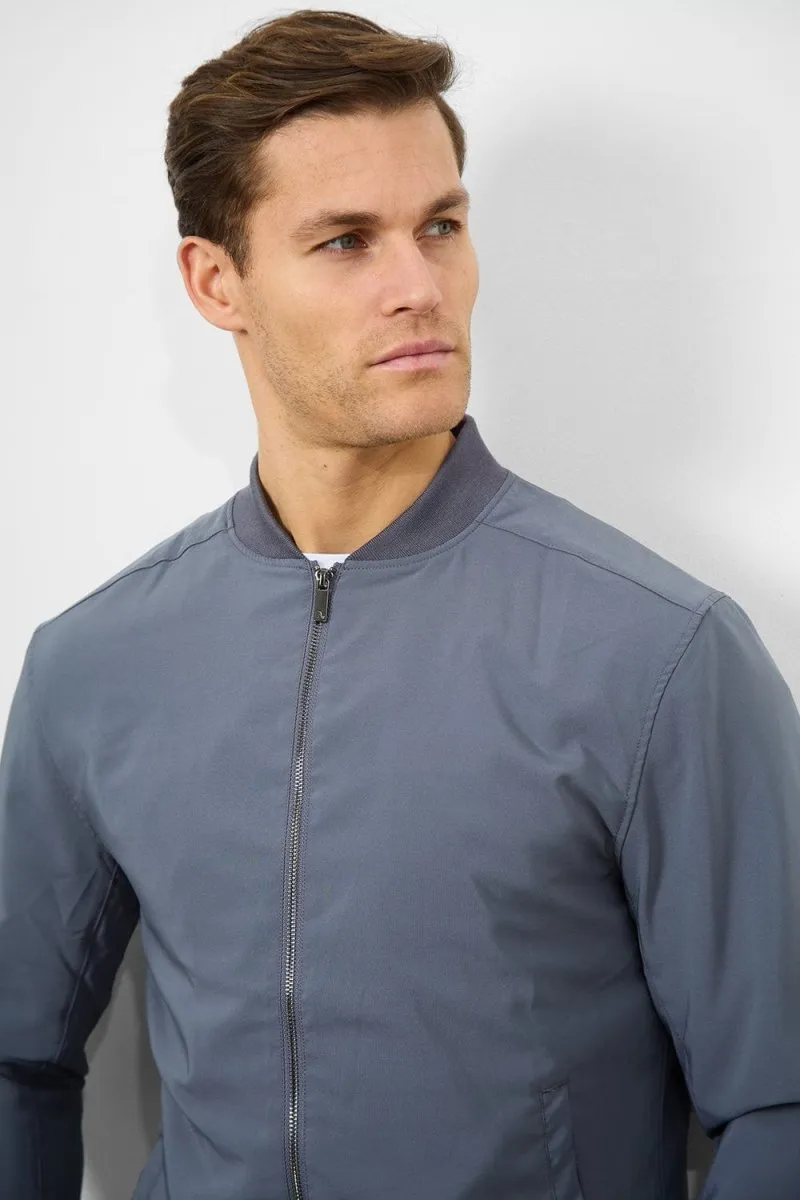 Light Weight Bomber Jacket in Graphite
