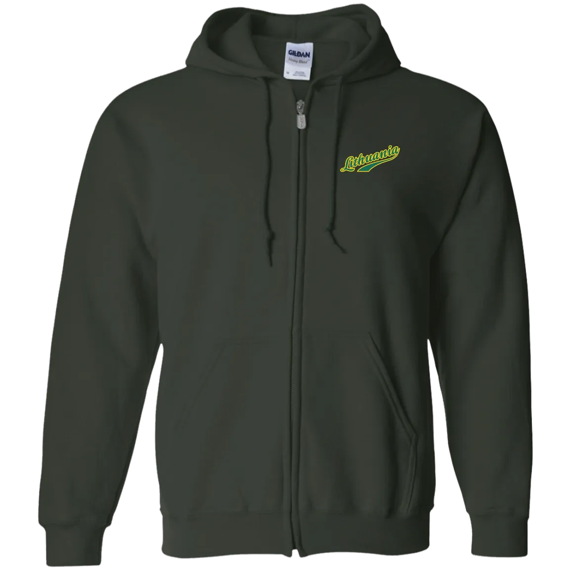 Lithuania - Men/Women Unisex Comfort Full-Zip Hoodie