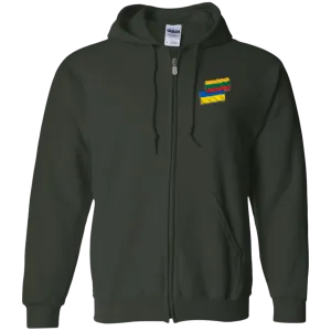Lithuania Ukraine Flag - Men/Women Unisex Comfort Full-Zip Hoodie