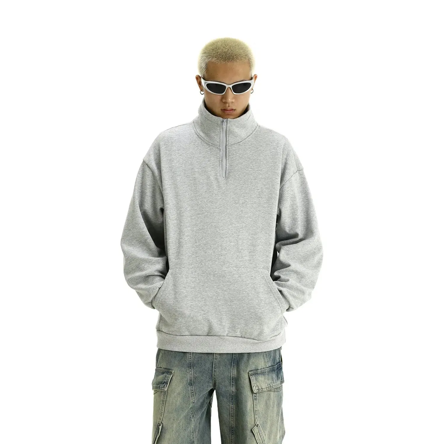 Loose-fit Half-zip Pullover