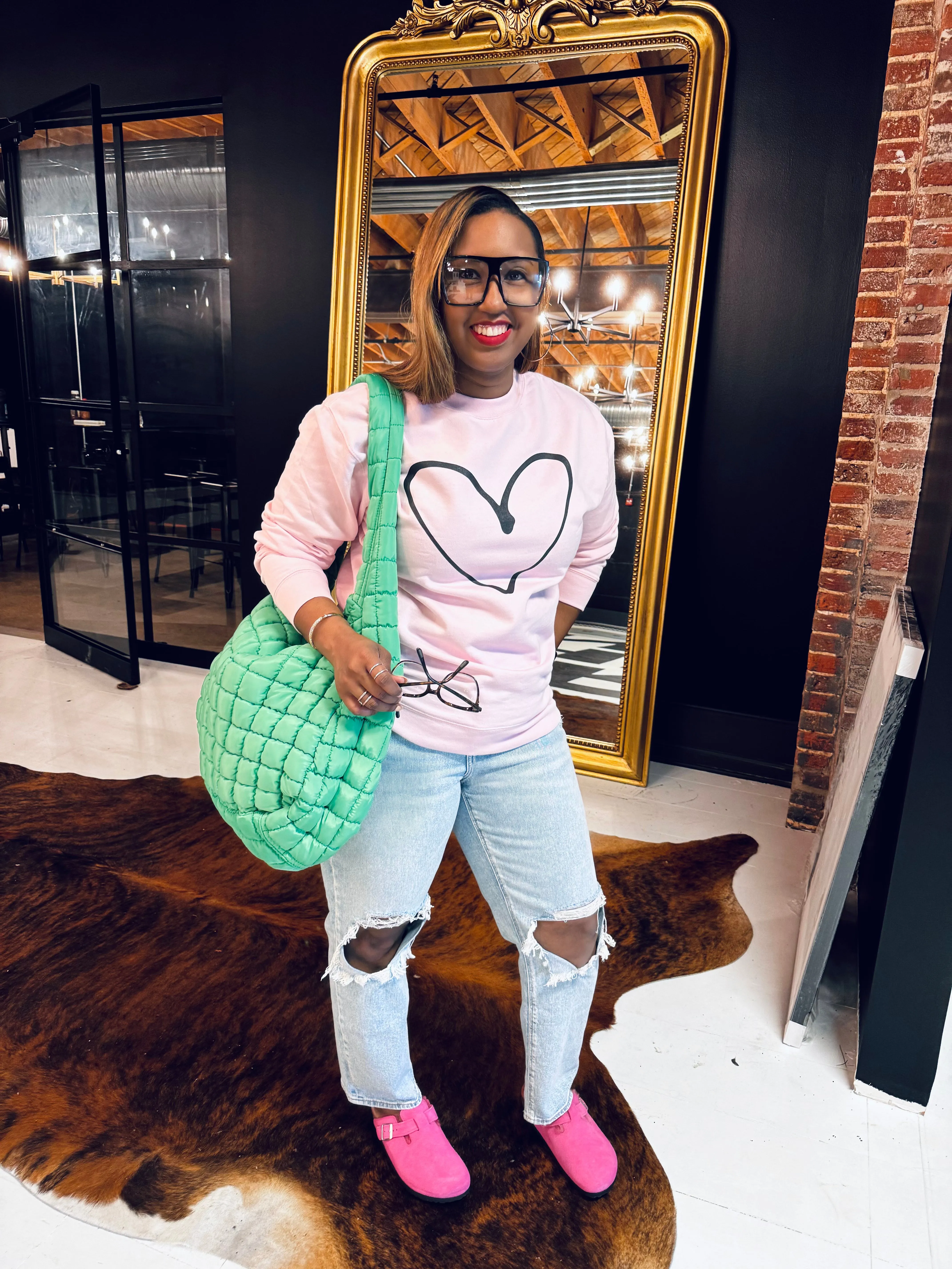 Love Period Adult Drop Shoulder Sweatshirt