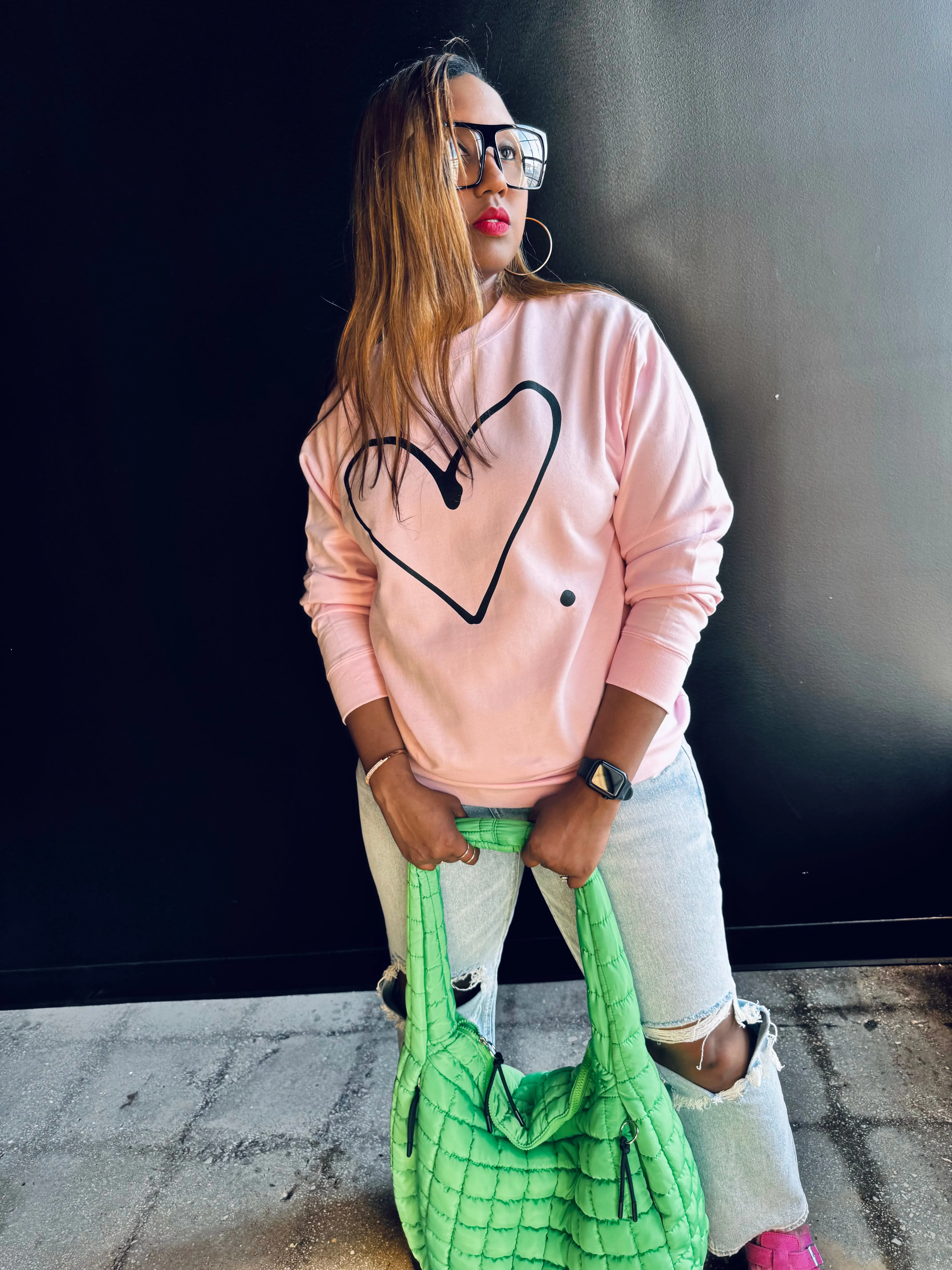 Love Period Adult Drop Shoulder Sweatshirt