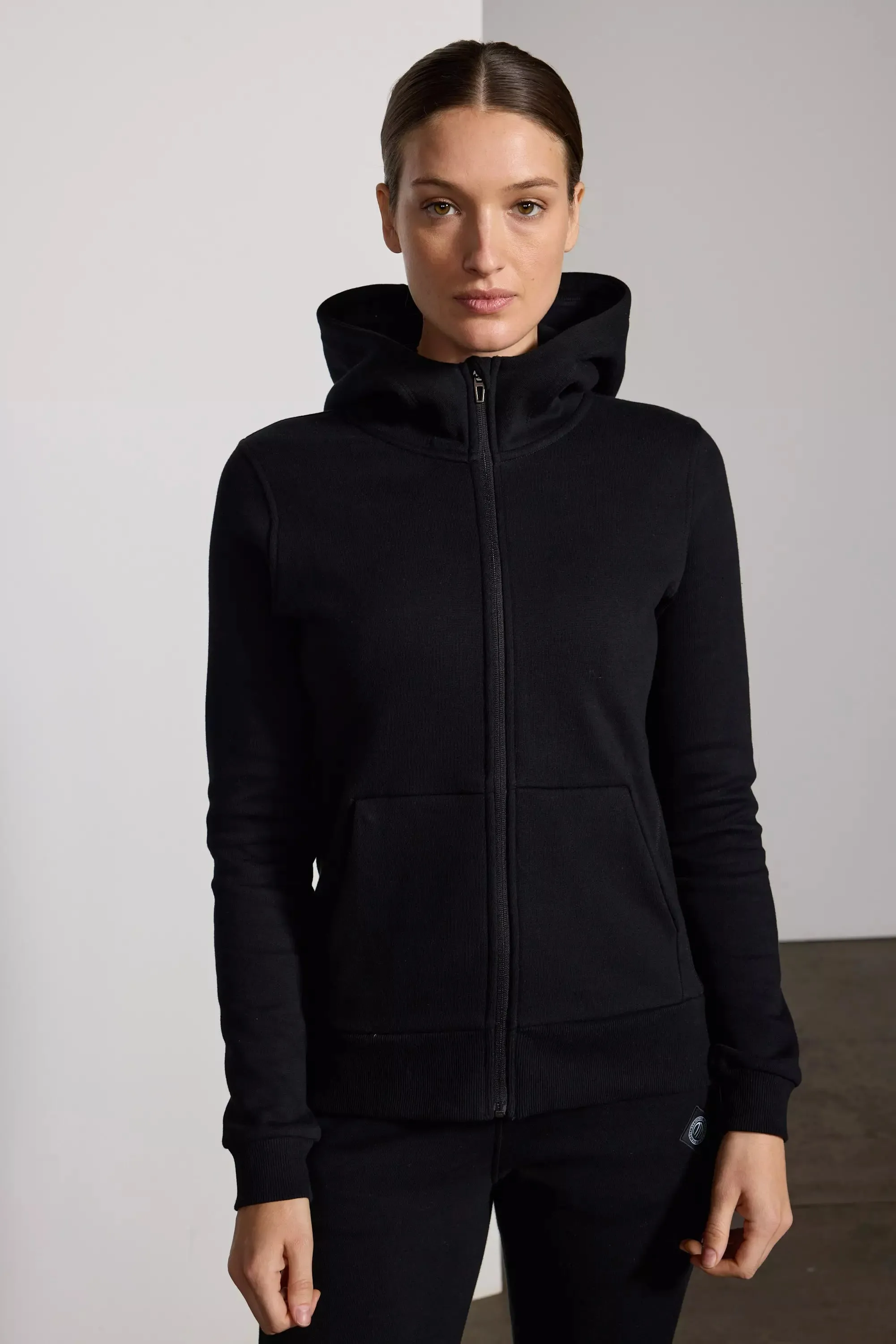 Luxefleece Zip-Up Hoodie - Black