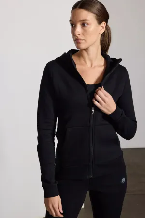 Luxefleece Zip-Up Hoodie - Black