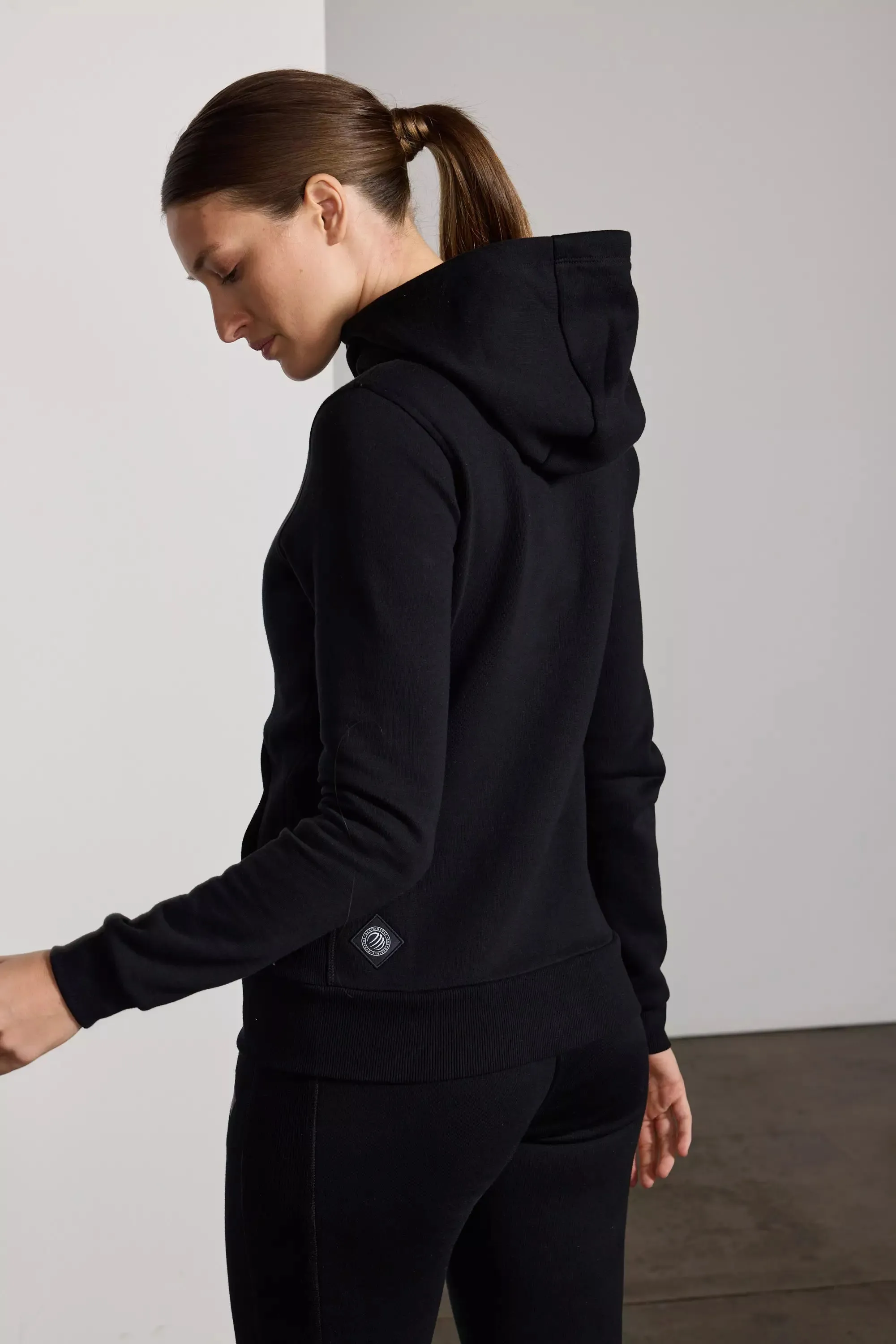 Luxefleece Zip-Up Hoodie - Black