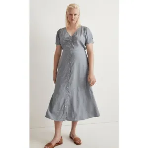Madewell Leedra Button Front Polka DotCottagecore Summer Cute Midi Dress