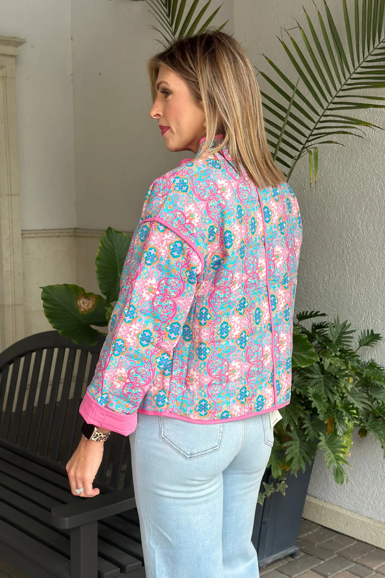 Maggy Floral Reversible Quilted Jacket
