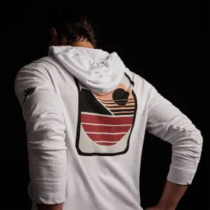 Malibu Shoreline Zip Up  - White