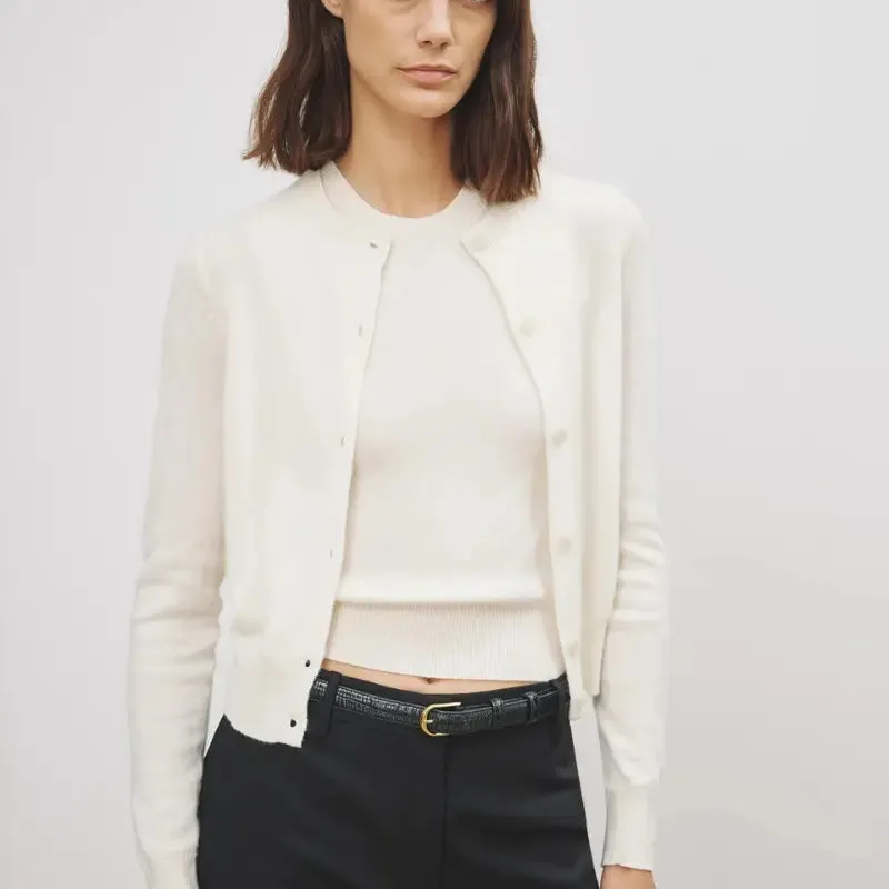 March Cardigan Sweater in Ivory