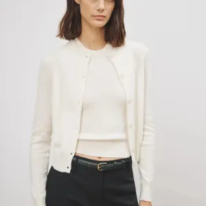 March Cardigan Sweater in Ivory
