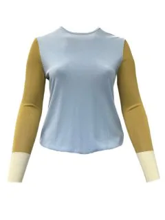 Marina Rinaldi Women's Blue Ada Pullover Sweater Size M NWT