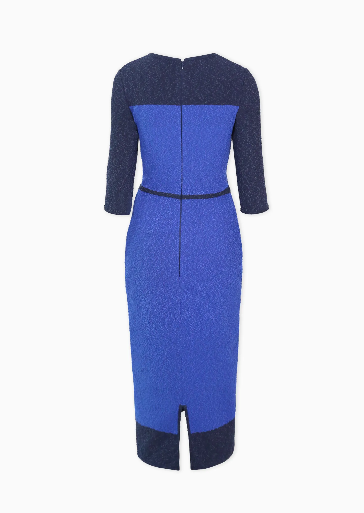 Marlene - Geometric Tweed Knit Pencil Dress