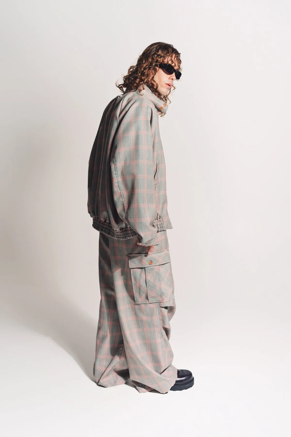 MARNI | CHECKED TECH WOOL BOMBER