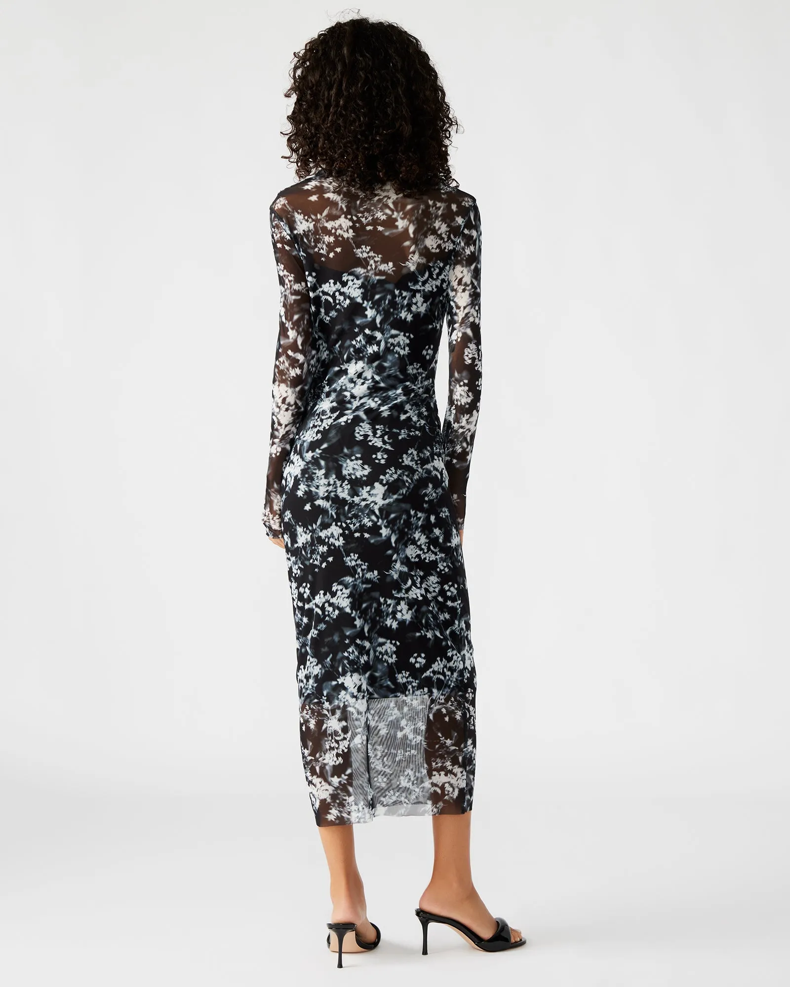 MAUREEN DRESS BLACK/WHITE