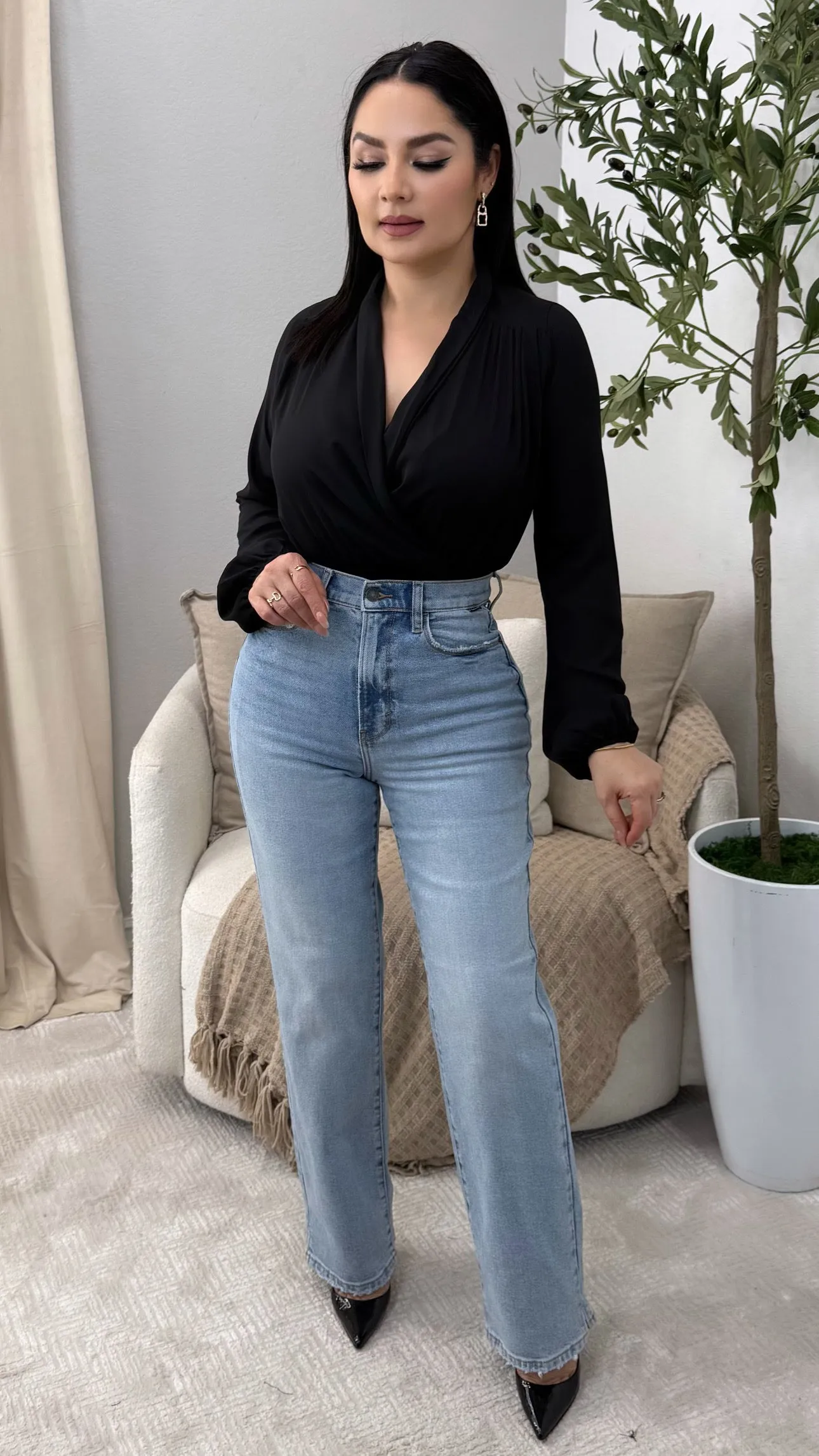 MELISSA BLACK BODYSUIT