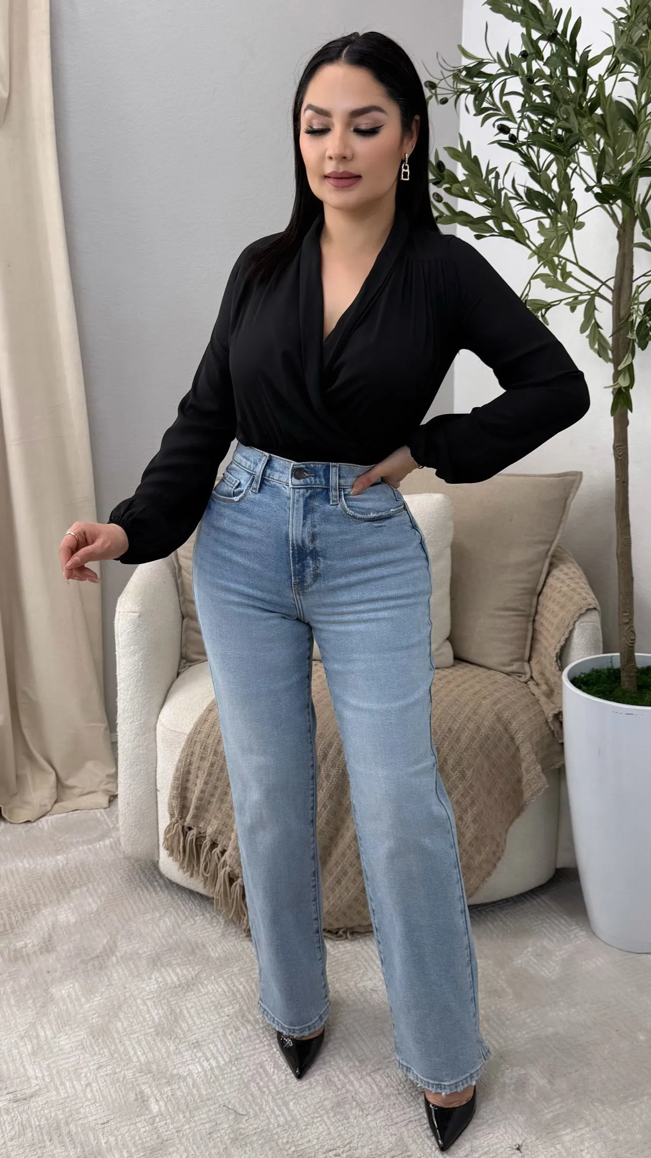 MELISSA BLACK BODYSUIT