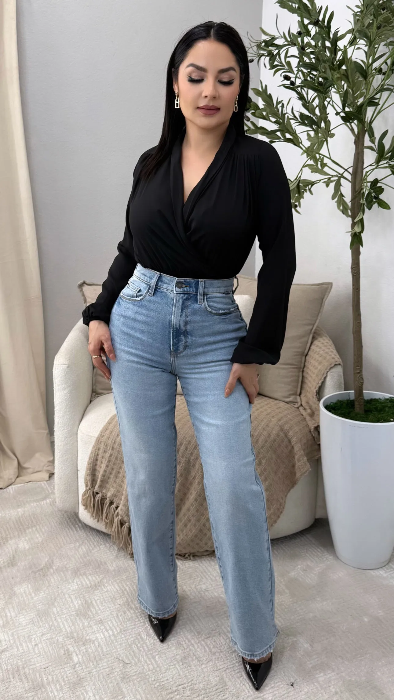 MELISSA BLACK BODYSUIT