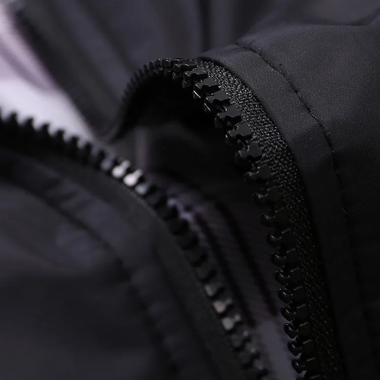 Mens Jackets Solid Color Stand Collar Slim Bomber Jackets