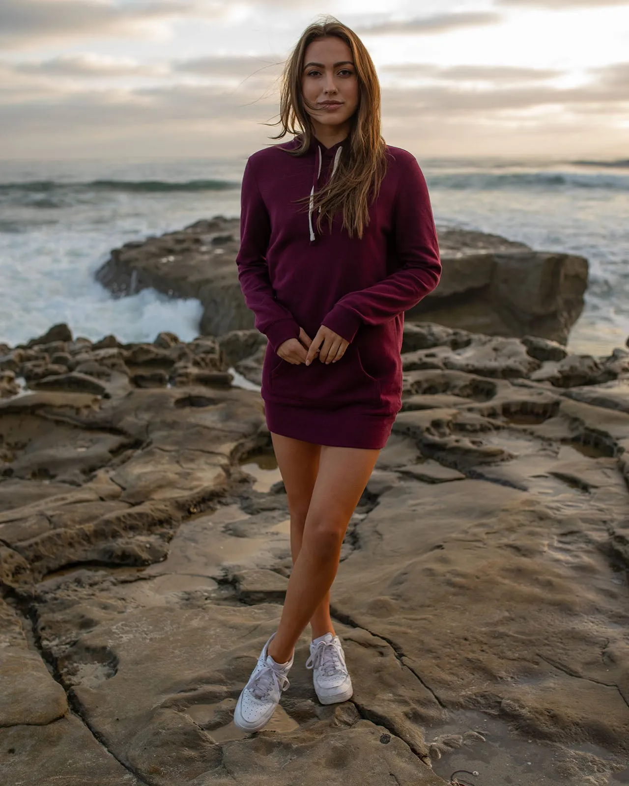 Midweight Special Blend Hooded Pullover Dress