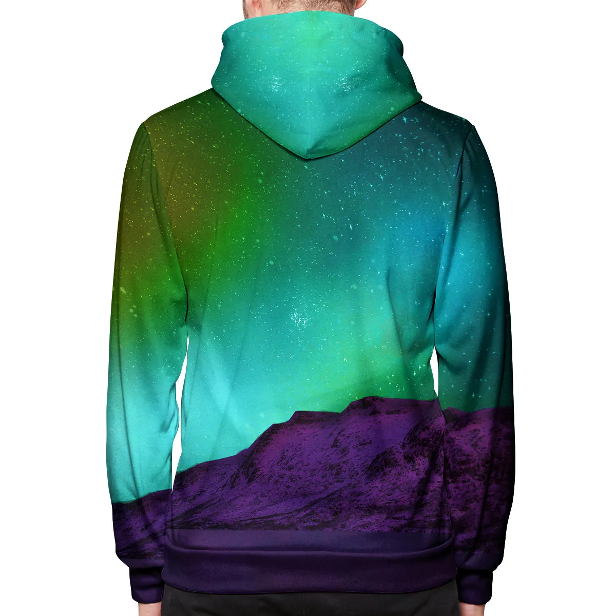 Minty Northern Lights Pullover Hoodie