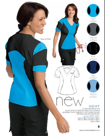 MOBB - Ultra Flexi Scrub Top - LADIES - 524T