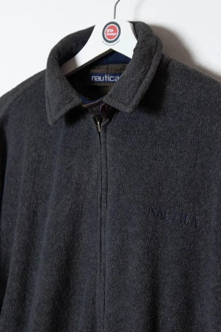 Nautica Reversible Fleece Bomber Jacket (XL)