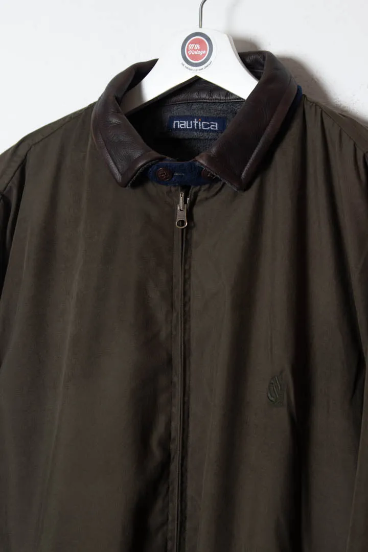 Nautica Reversible Fleece Bomber Jacket (XL)