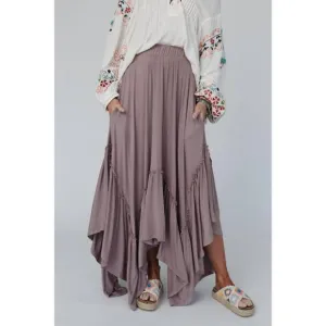 NEW THREE BIRD NEST nest forever beauty maxi skirt in mushroom