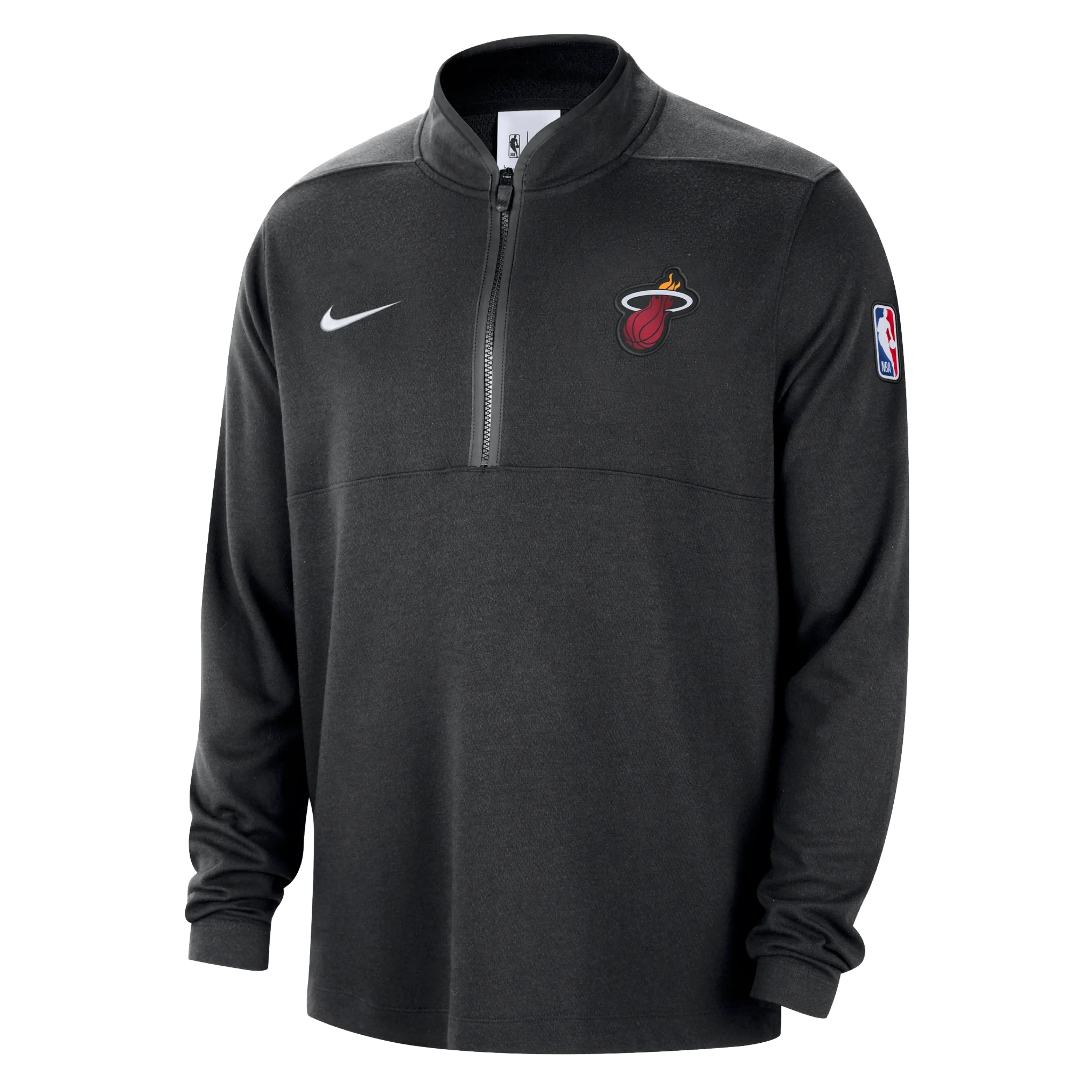 Nike Miami HEAT Courtside Half Zip Long Sleeve Top
