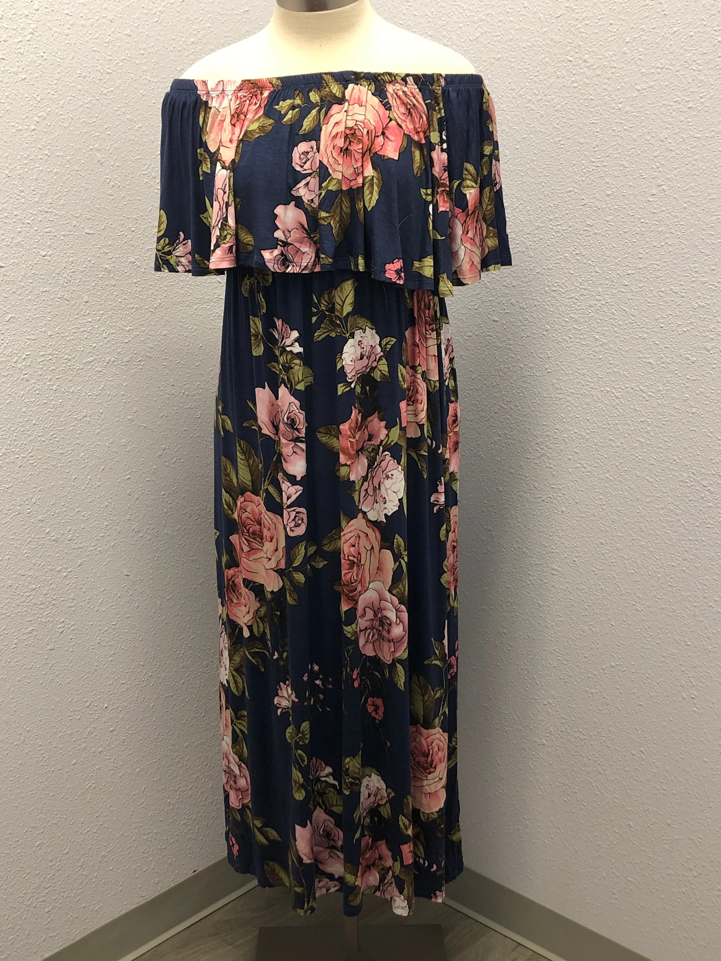 OFF SHOULDER MAXI DRESS