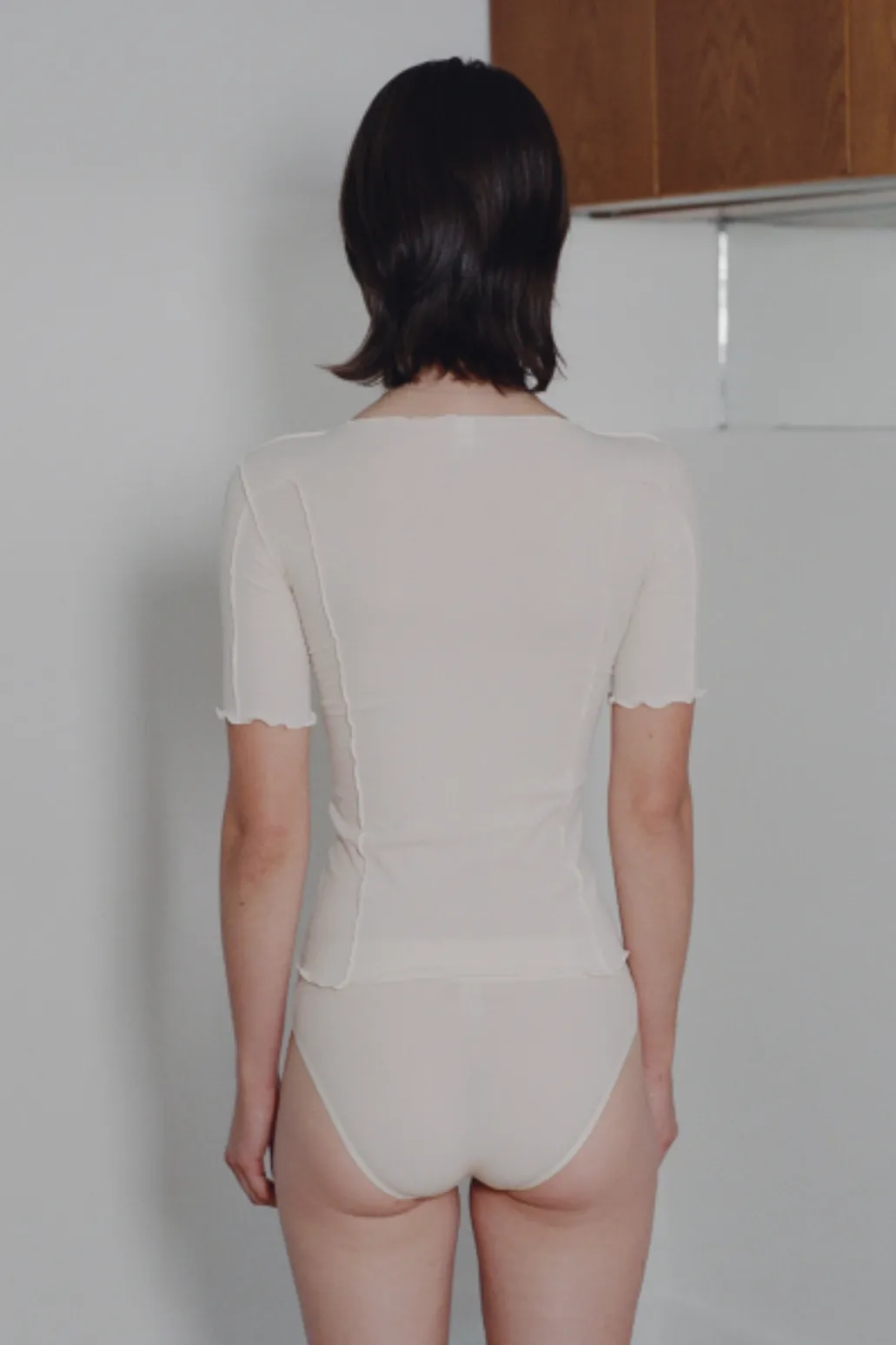Omato Tee 3/4 Sleeve, Off White