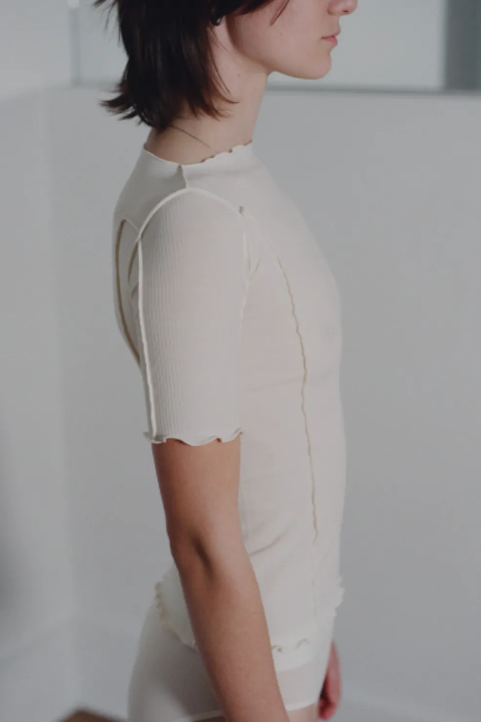Omato Tee 3/4 Sleeve, Off White