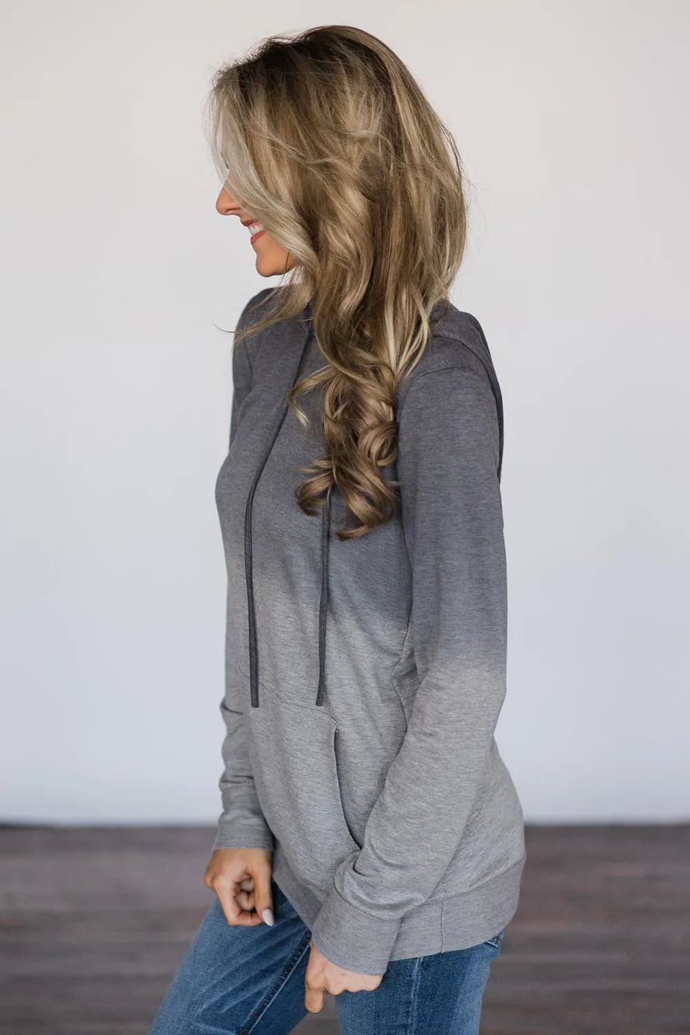 Ombre Kangroo Pocket Pullover Hoodies