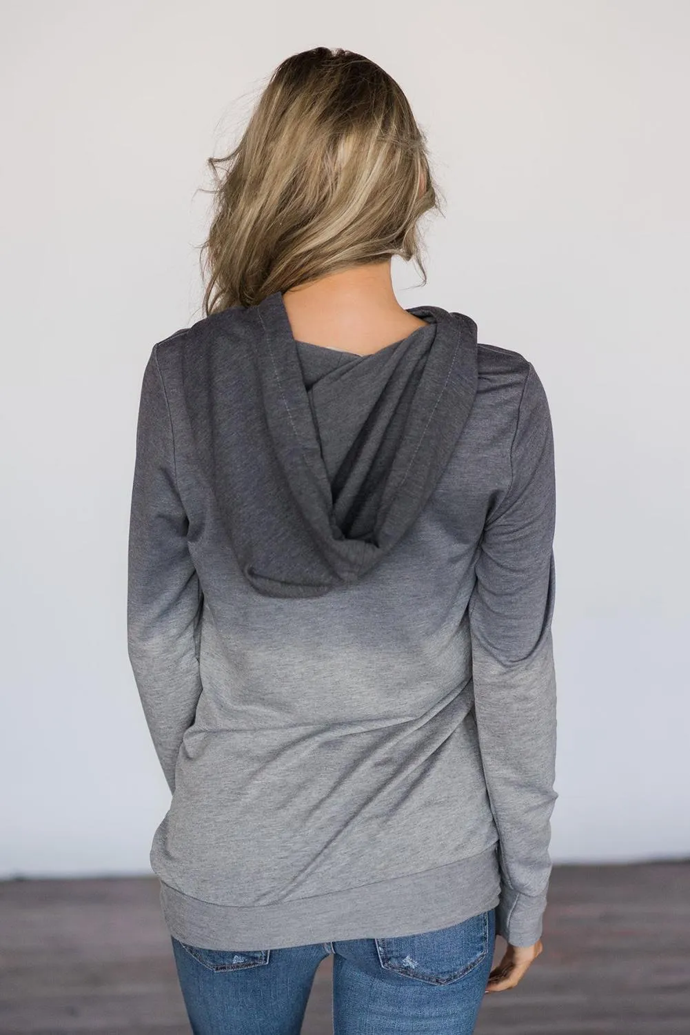 Ombre Kangroo Pocket Pullover Hoodies