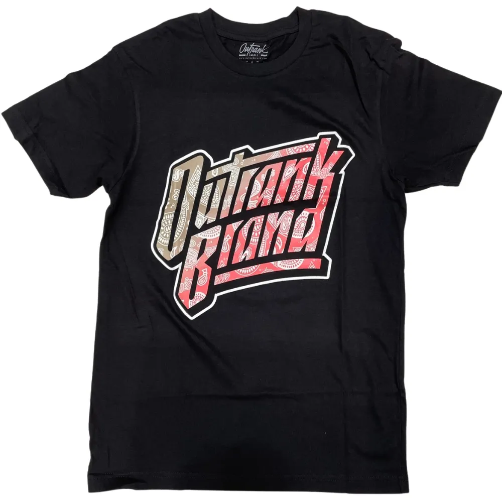 OUTRANK BRAND BLACK TEE