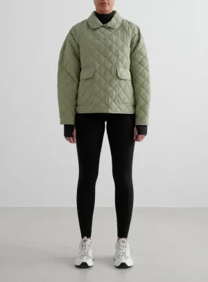 Pale Khaki Quilted Femme Jacket