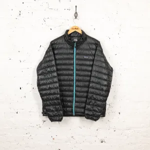 Patagonia Quilted Down Jacket Coat - Black - L