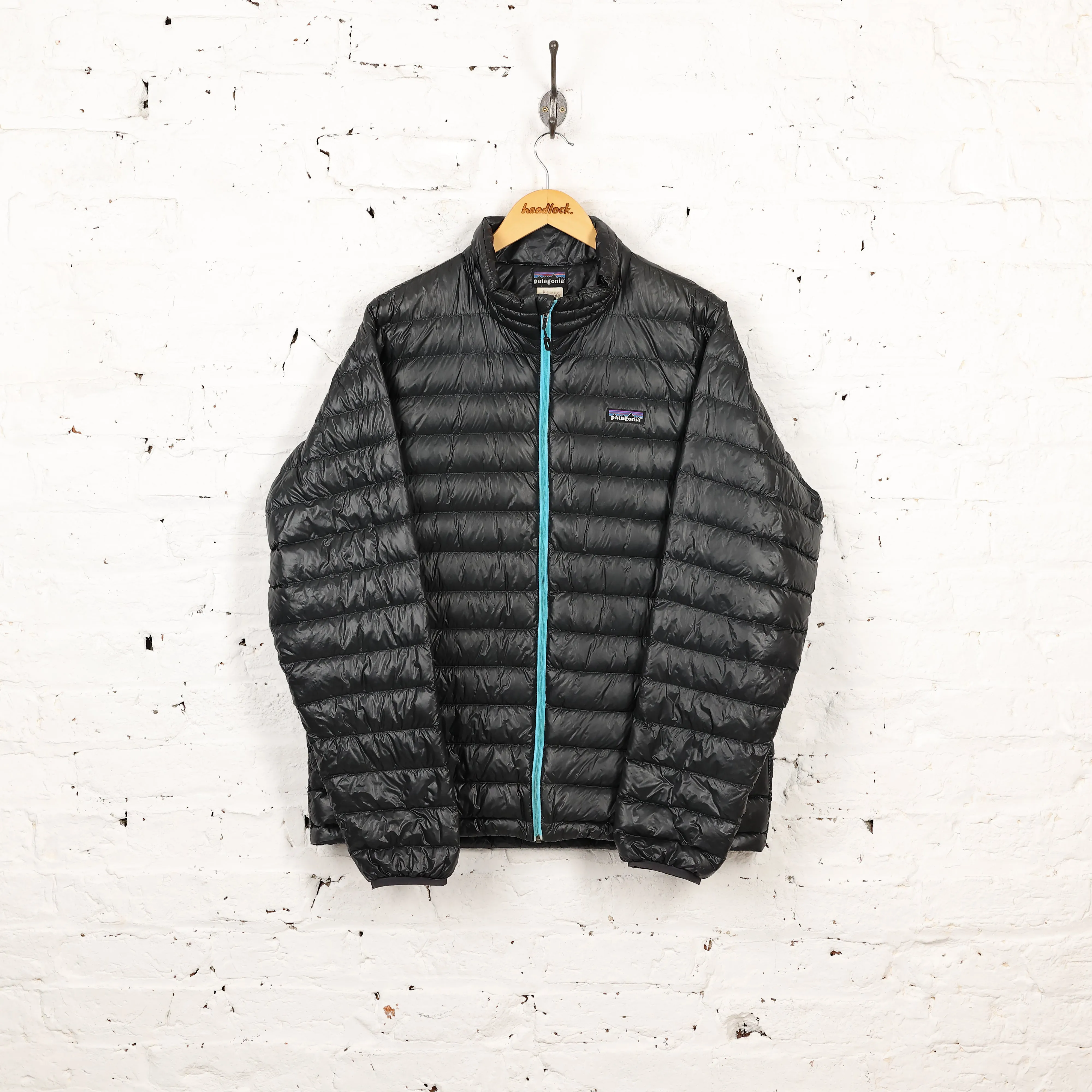 Patagonia Quilted Down Jacket Coat - Black - L