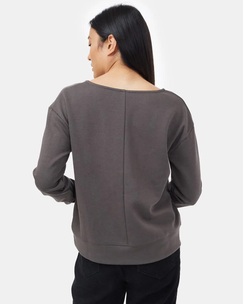 Ponte V-Neck Top