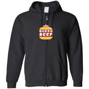 Queen Beef Retroverse Logo Unisex Zip Hoodie