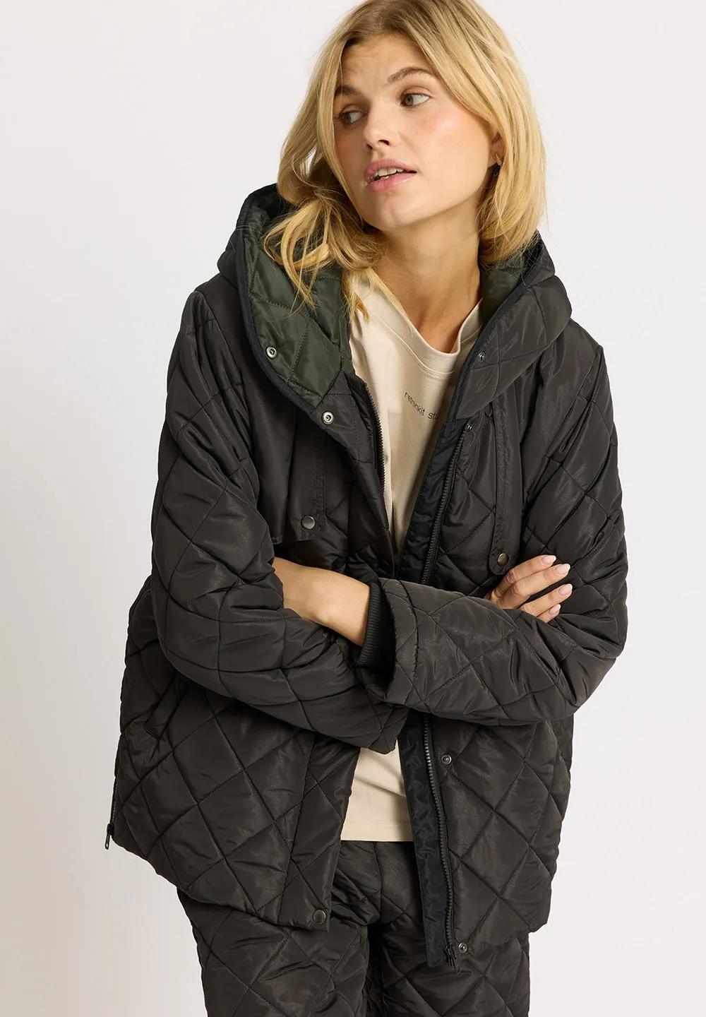 Quilted Jacket COUNTRY - almost black