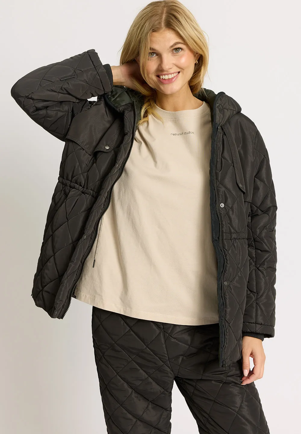 Quilted Jacket COUNTRY - almost black